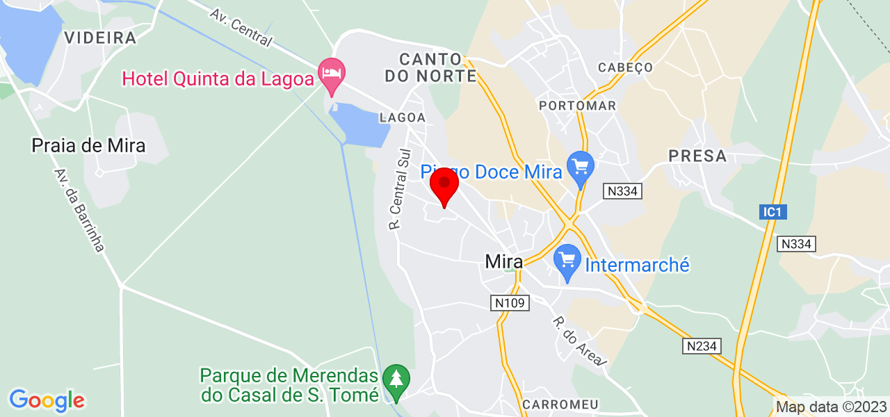 Josilene - Coimbra - Mira - Mapa