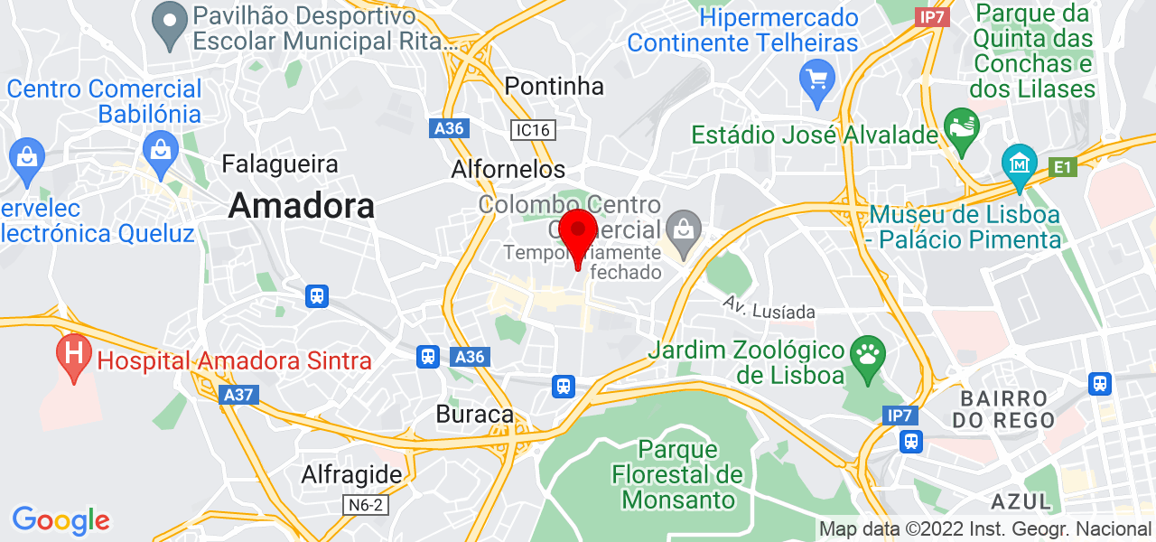RMA Remodela&ccedil;oes e Projetos - Lisboa - Lisboa - Mapa