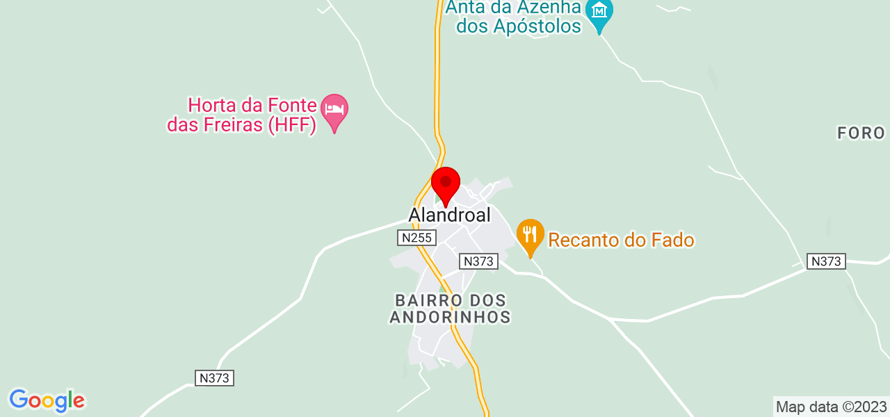 Sara Abreu - Évora - Alandroal - Mapa