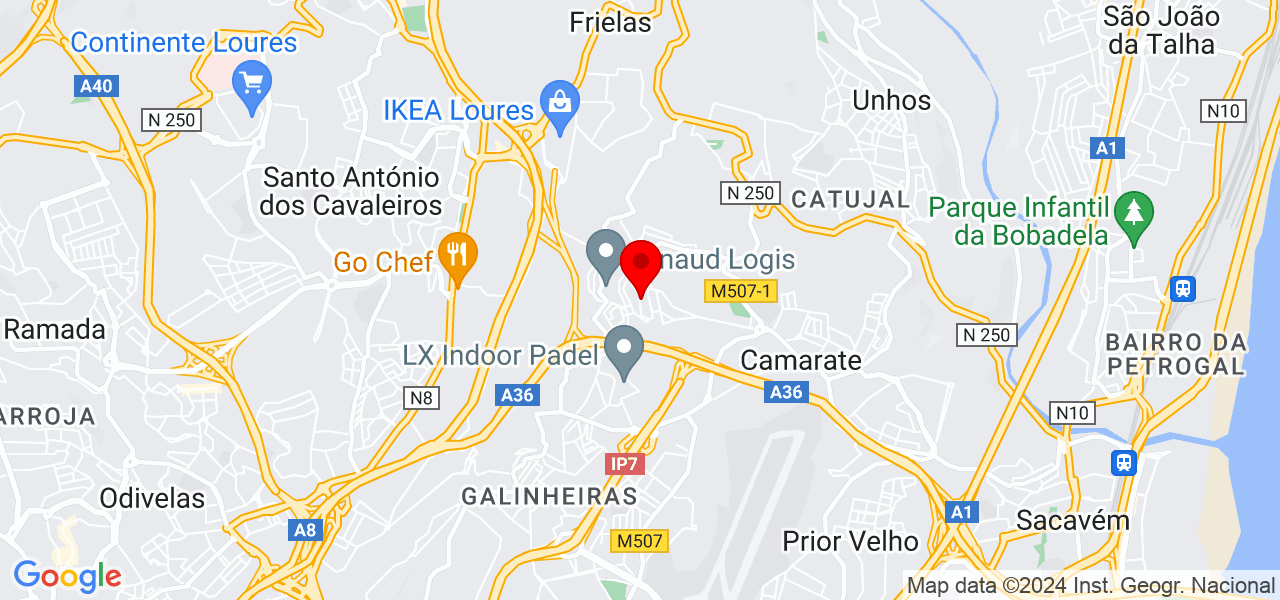 Anilde limpezas com vigor - Lisboa - Loures - Map