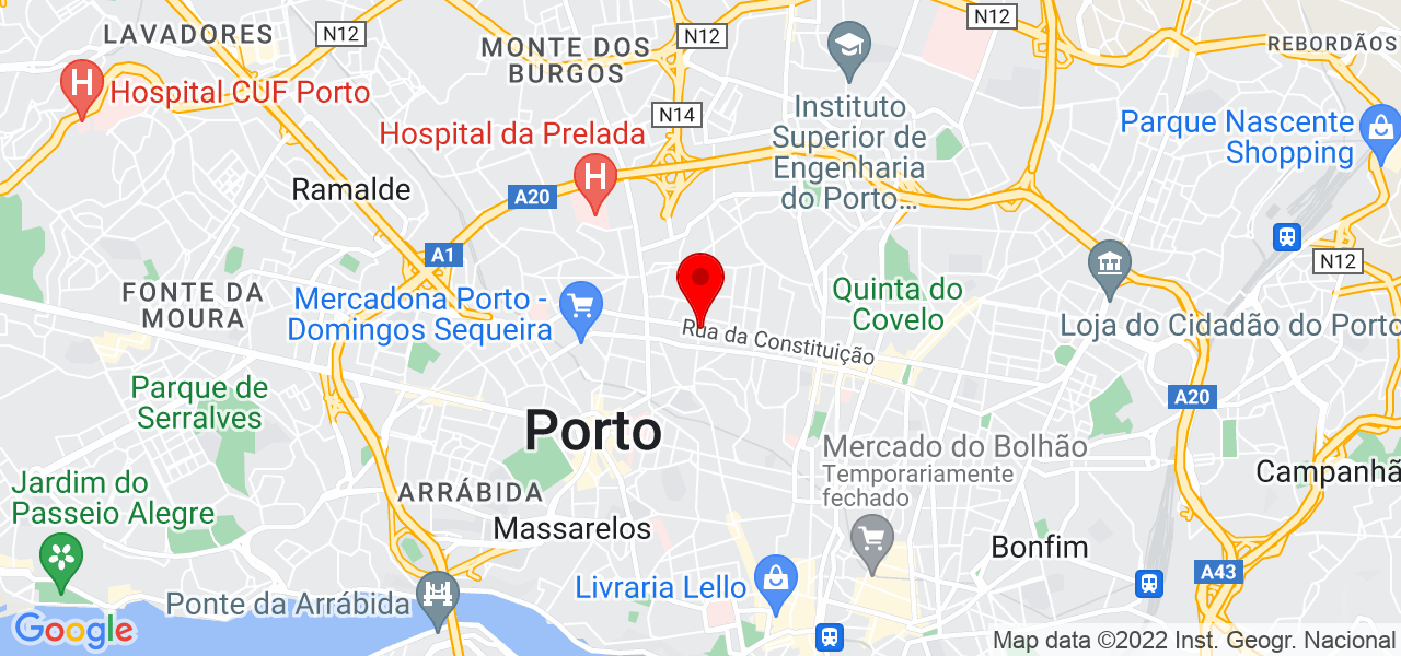 M&aacute;rcia - Porto - Porto - Mapa
