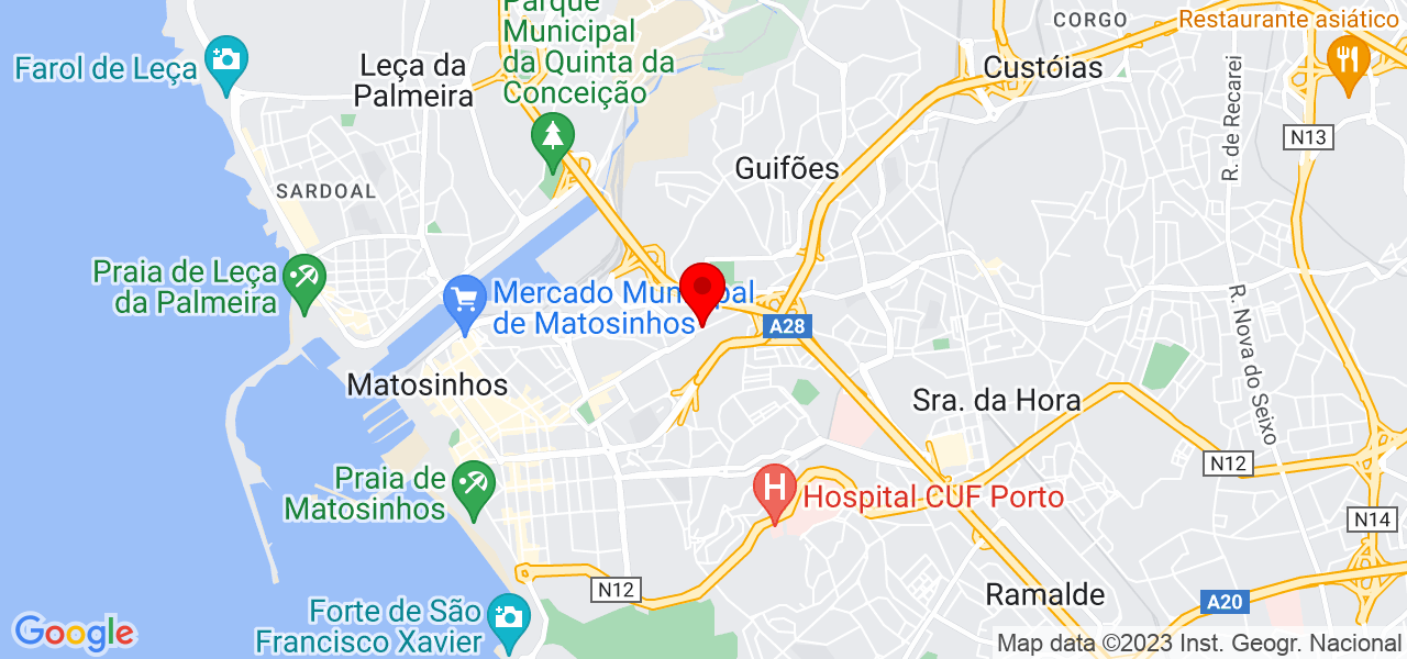 Andr&eacute; Henrique Fernandes - Porto - Matosinhos - Mapa