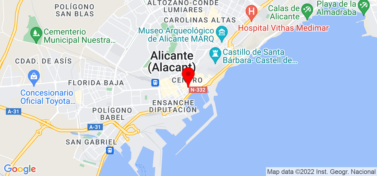 Sandra Paez - Comunidad Valenciana - Alicante/Alacant - Mapa