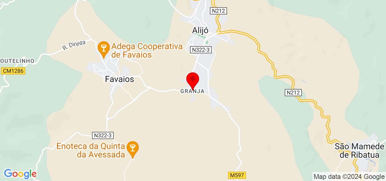 Bruno Machado - Vila Real - Alijó - Mapa