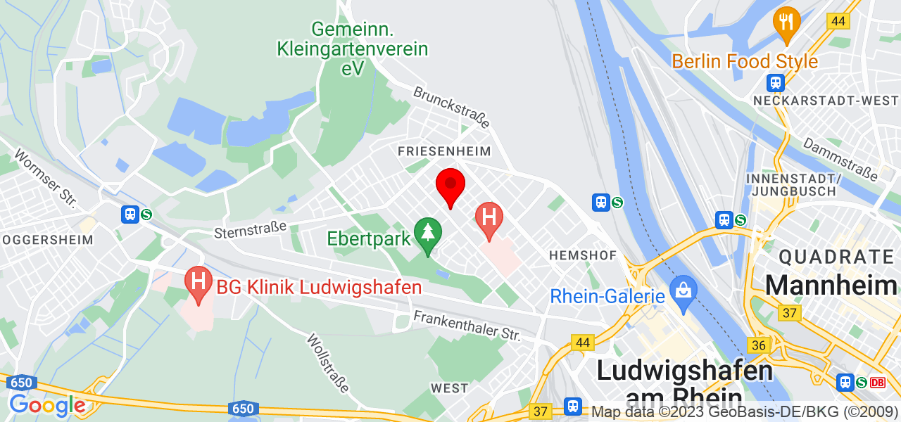 Francesco Sedda - Rheinland-Pfalz - Ludwigshafen am Rhein - Karte