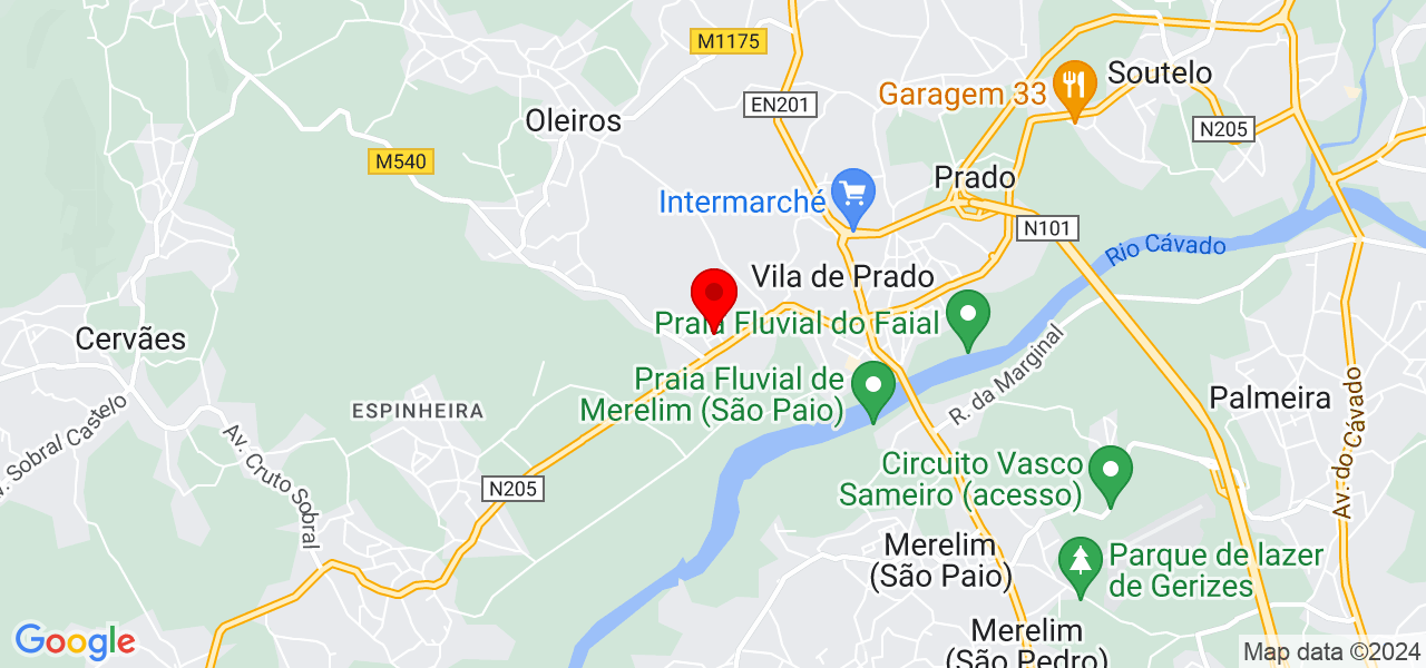 Lu&iacute;s Gon&ccedil;alves - Braga - Vila Verde - Mapa
