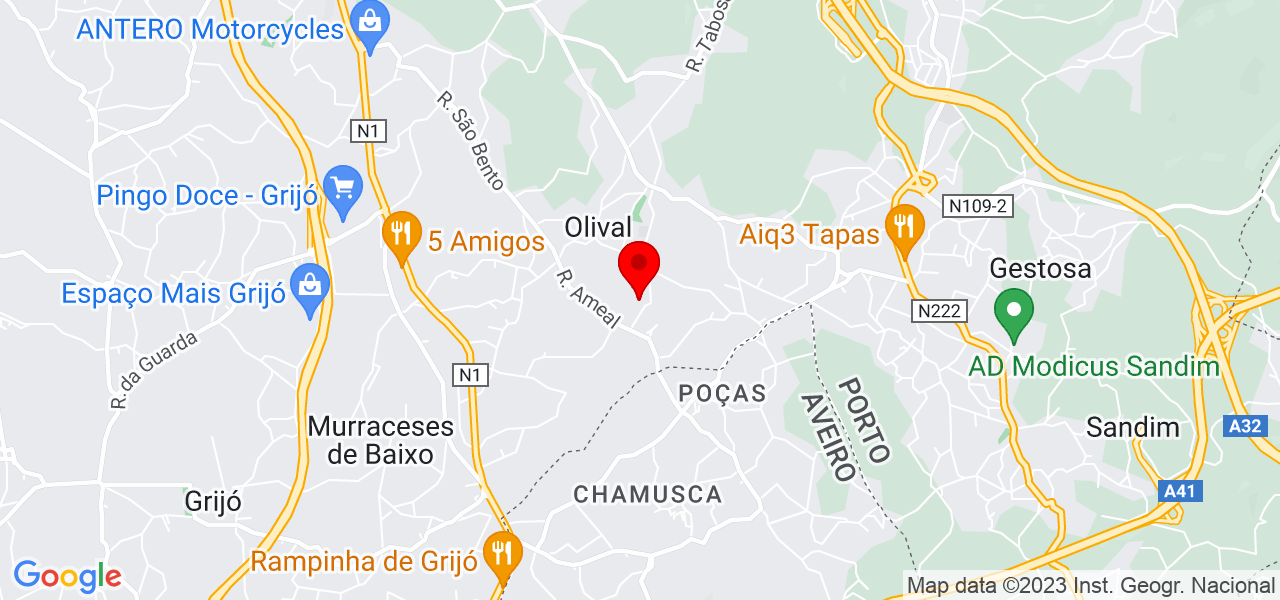 Kamilla Santana - Porto - Vila Nova de Gaia - Mapa