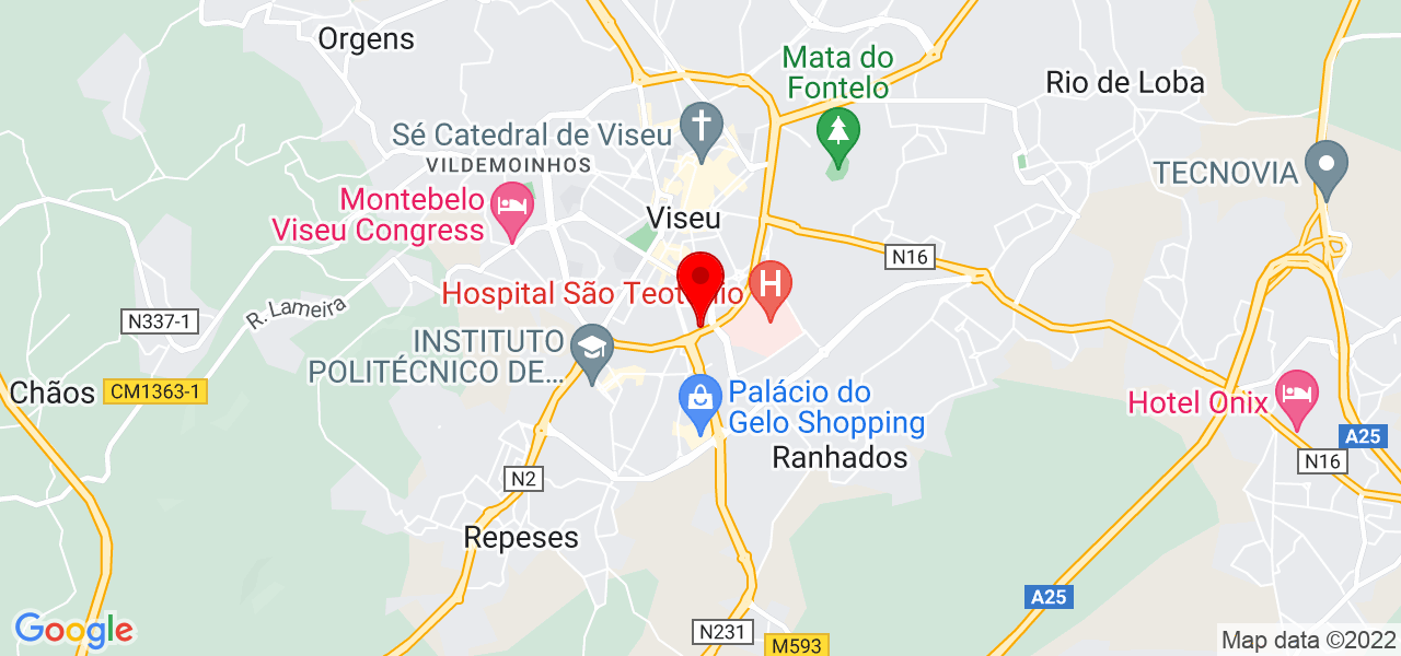 João Bento - Viseu - Viseu - Mapa