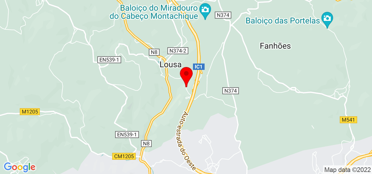 Guiomar Miguel - Lisboa - Loures - Map