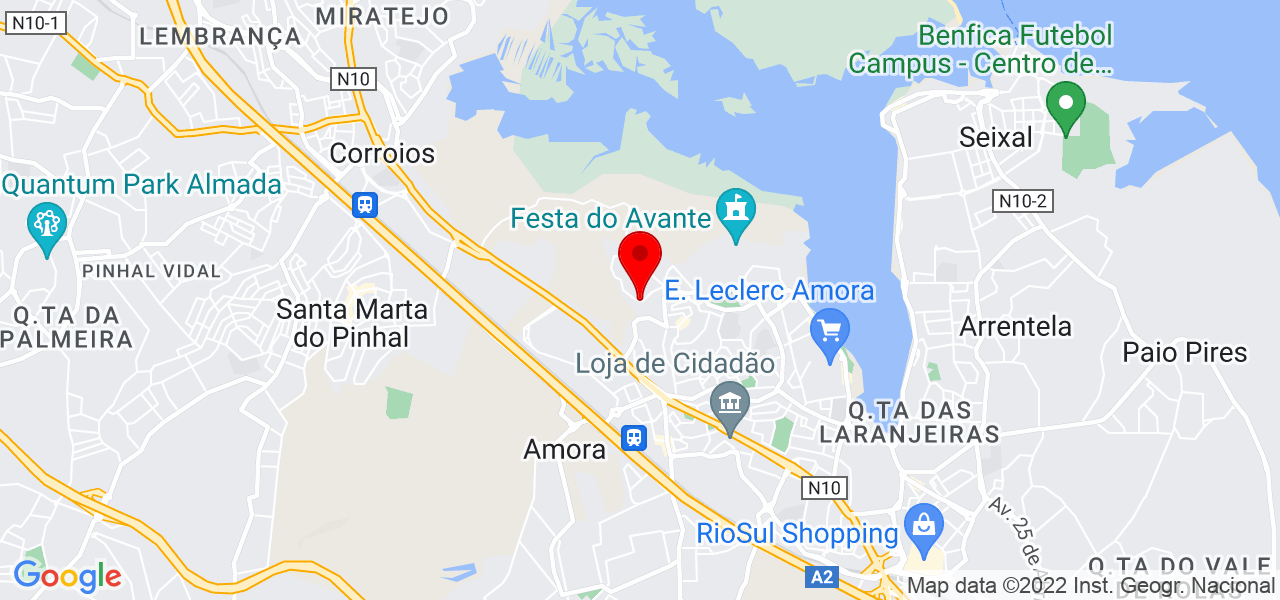 Ivana - Setúbal - Seixal - Mapa