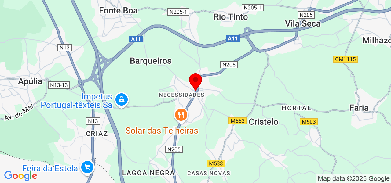Mais obras - Braga - Barcelos - Mapa