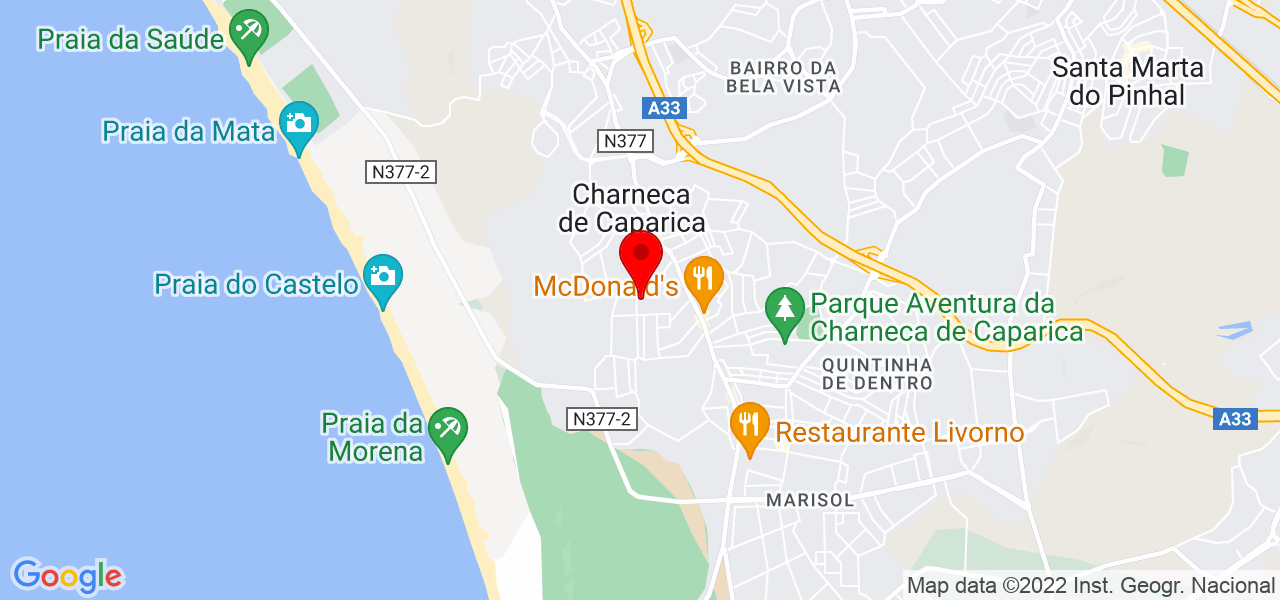 Rayone Santos - Setúbal - Almada - Mapa