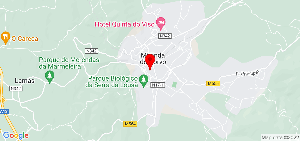 Yolanda de Fátima - Coimbra - Miranda do Corvo - Mapa