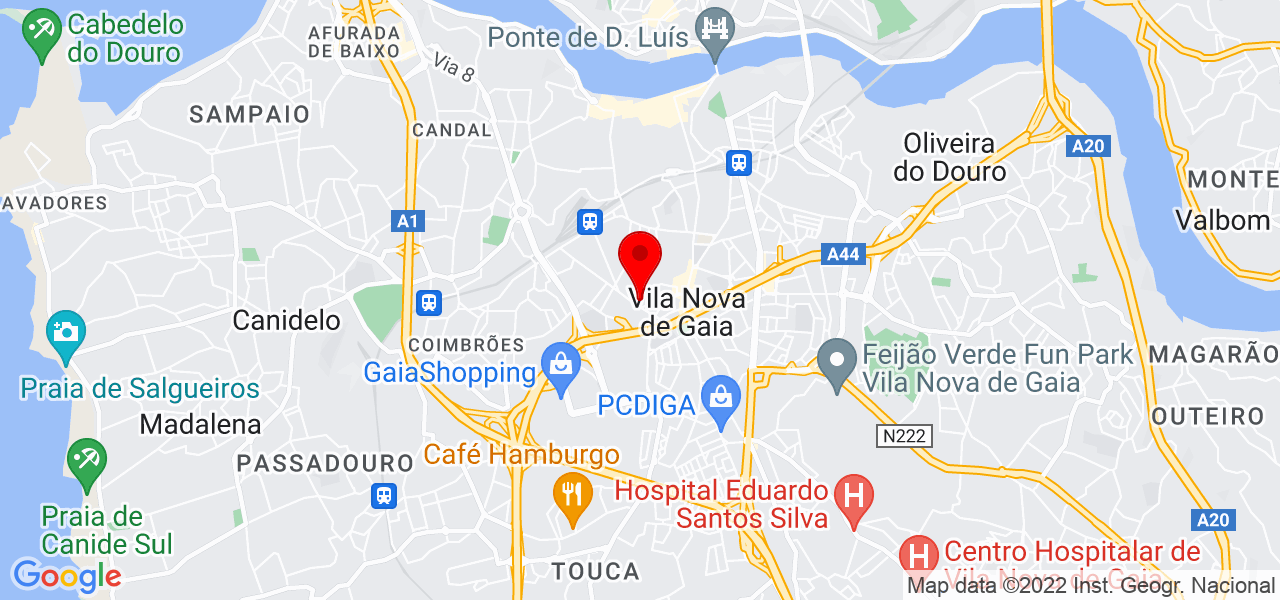 Jonathan Ghalmi Ribeiro - Porto - Vila Nova de Gaia - Mapa