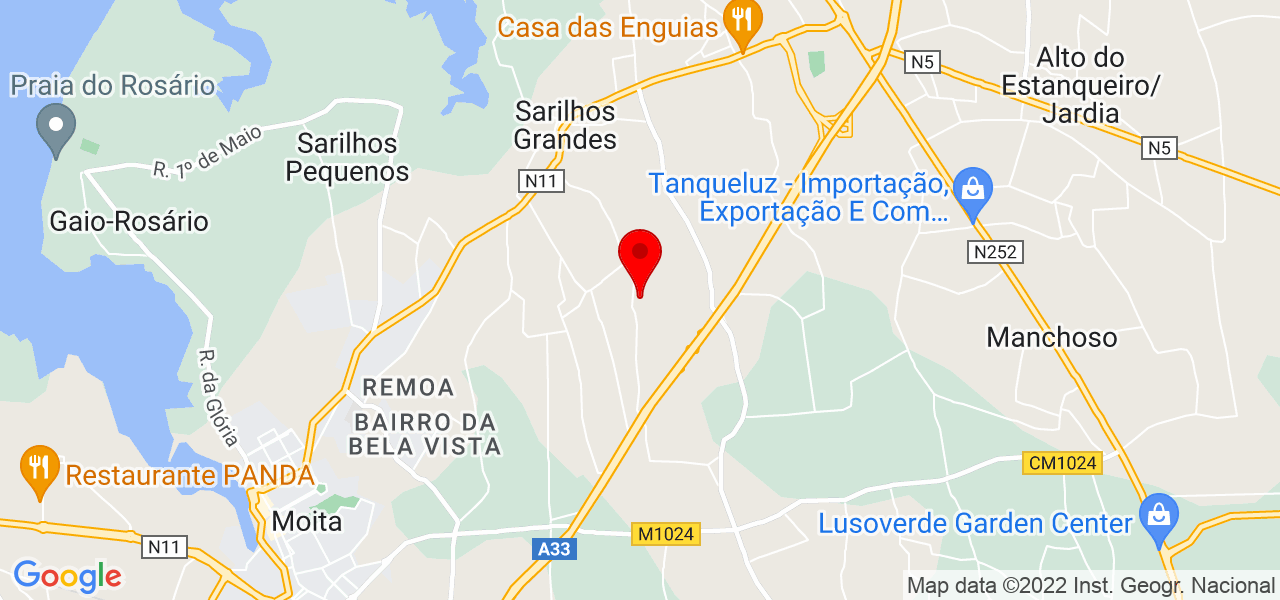 Ci&ecirc;ncias na Cozinha - Setúbal - Montijo - Mapa