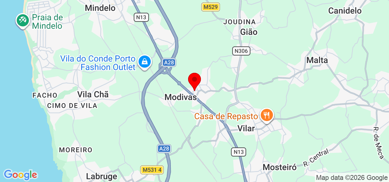 Débora Silva - Porto - Vila do Conde - Mapa