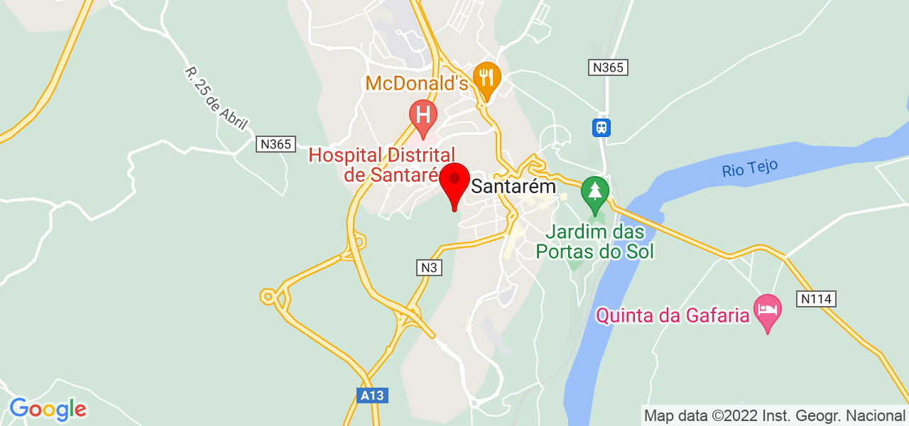 Electro-Guerreiro - Santarém - Santarém - Mapa
