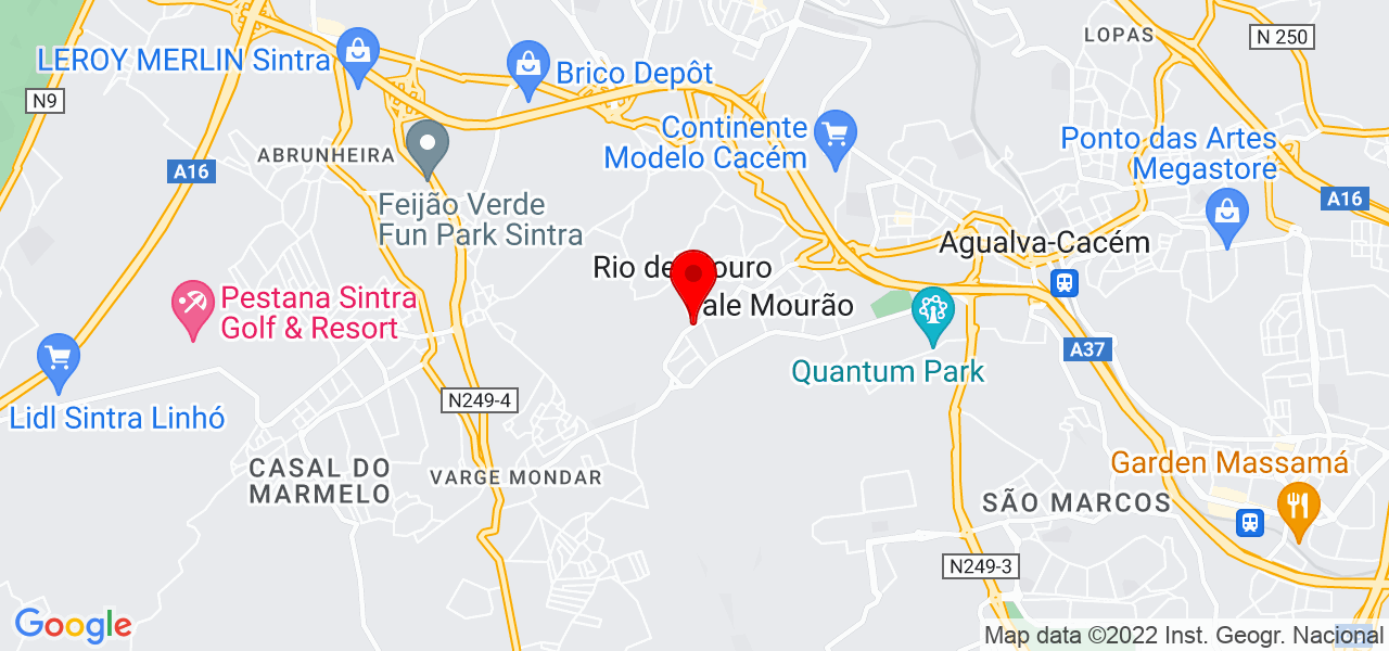 Catarina Rodrigues - Lisboa - Sintra - Mapa