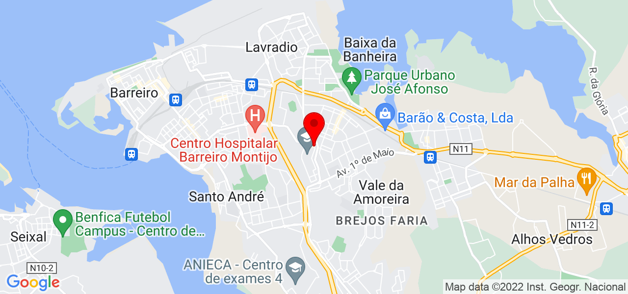 Marisa Teixeira - Setúbal - Barreiro - Mapa