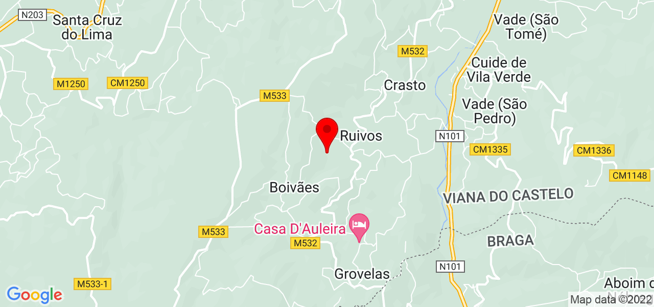 Vasco Pereira - Viana do Castelo - Ponte da Barca - Mapa
