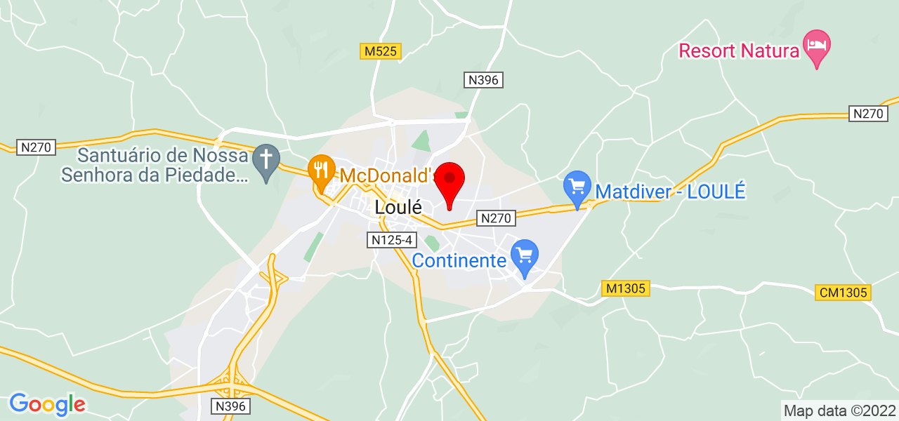 Jessica Silva - Faro - Loulé - Map