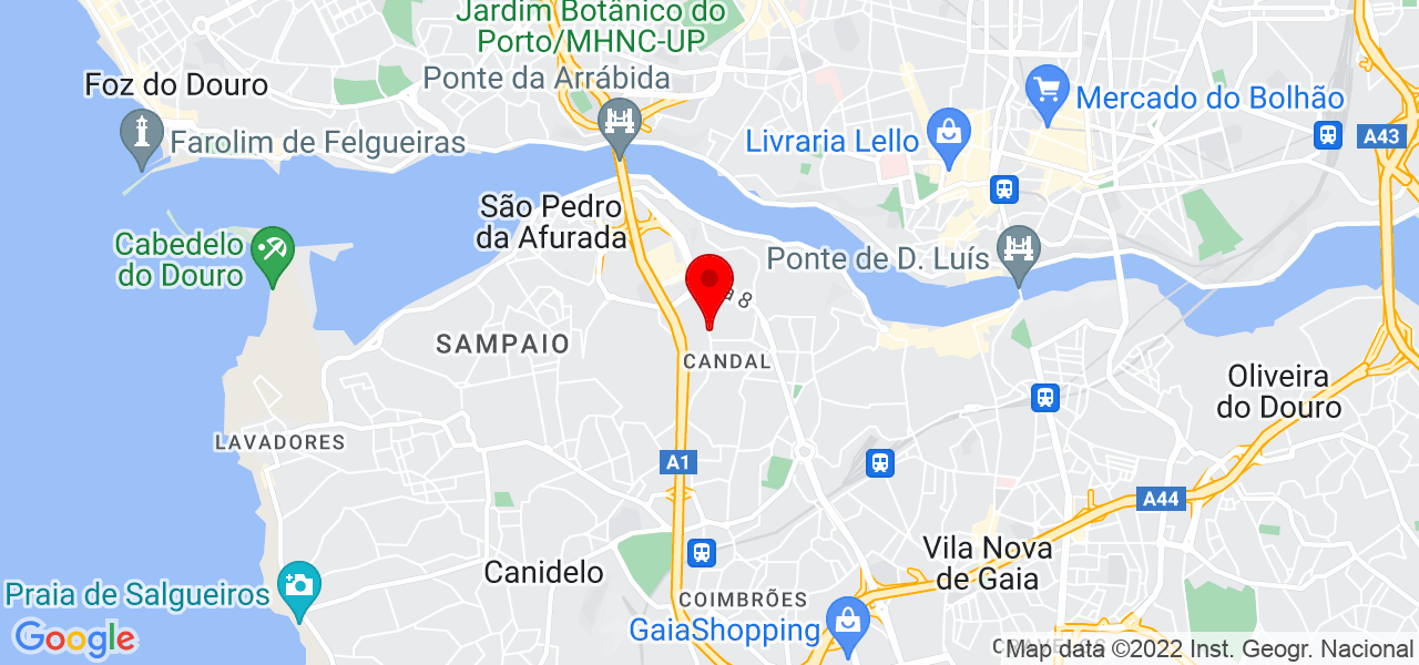Isabel Oliveira - Porto - Vila Nova de Gaia - Mapa