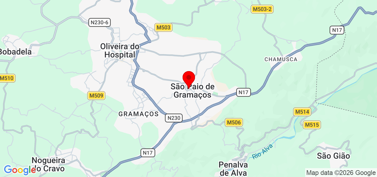 In&ecirc;s Fonseca - Coimbra - Oliveira do Hospital - Mapa