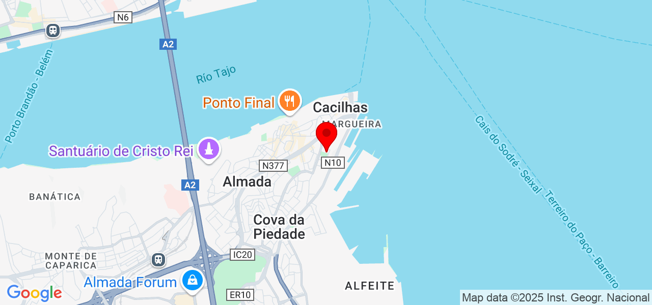 Carine Oliveira - Setúbal - Almada - Karte
