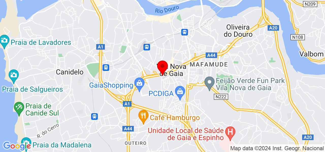 Neldete - Porto - Vila Nova de Gaia - Mapa