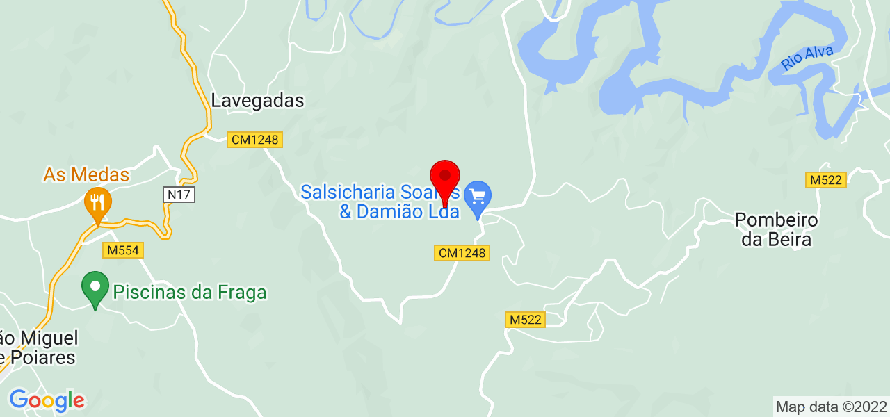 Luisa Pedrosa - Coimbra - Arganil - Map
