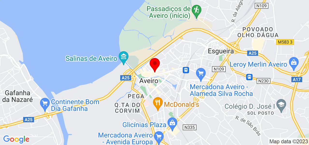 Jazm&iacute;n BF - Aveiro - Aveiro - Mapa