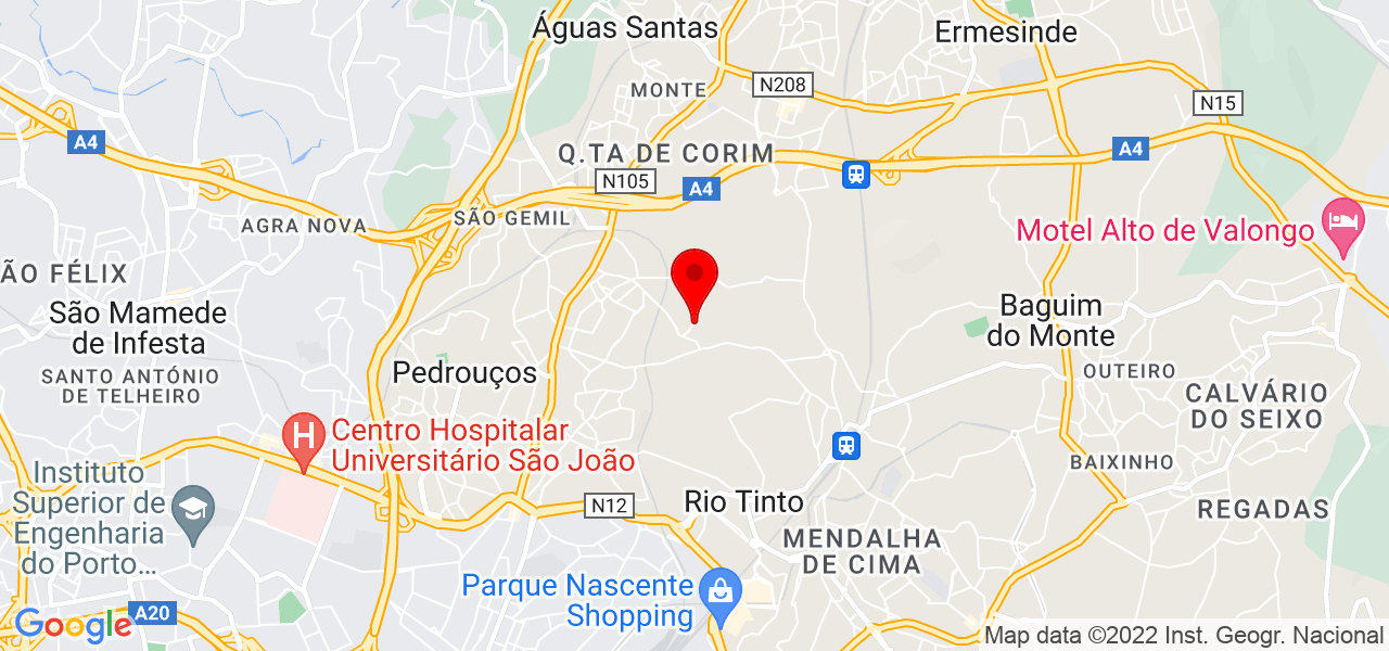 Nuno Carvalho - Porto - Gondomar - Mapa