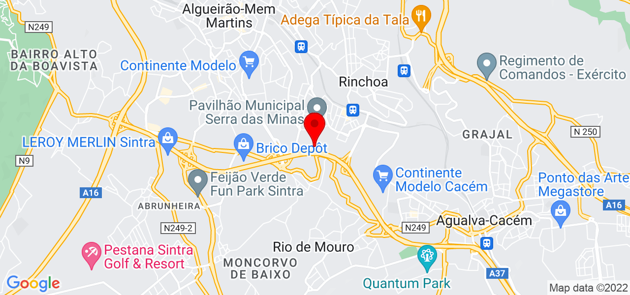 JC Serralheria - Lisboa - Sintra - Mapa