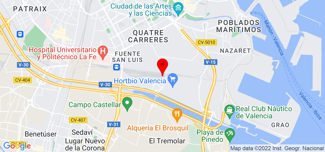 Benjam&iacute;n Falces - Comunidad Valenciana - Valencia - Mapa