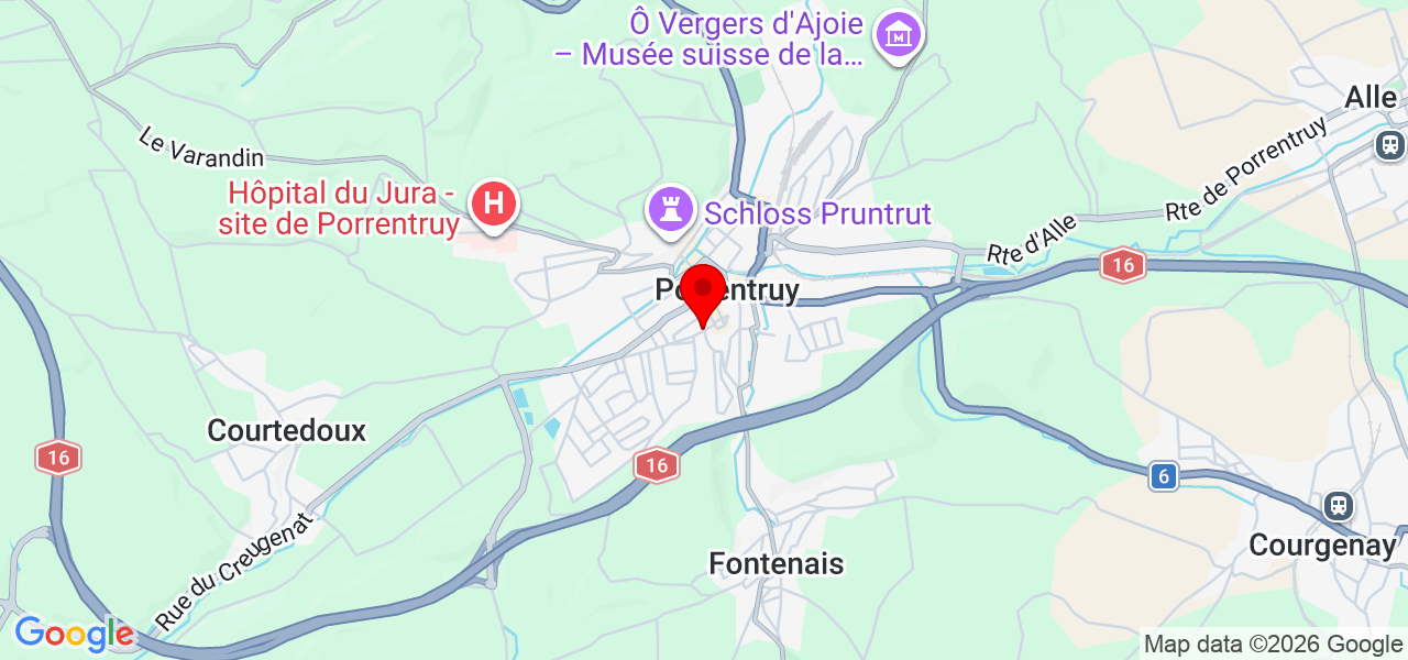 juraServie Renovation - Jura - Pruntrut - Karte