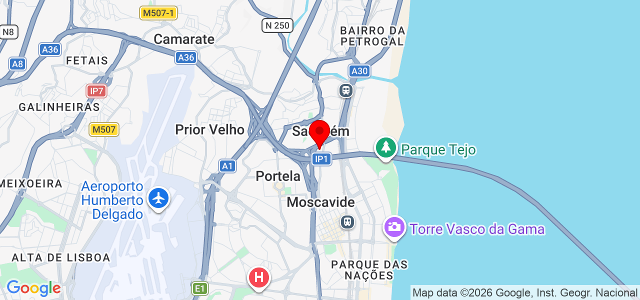 Santo Onofre - Lisboa - Loures - Carte