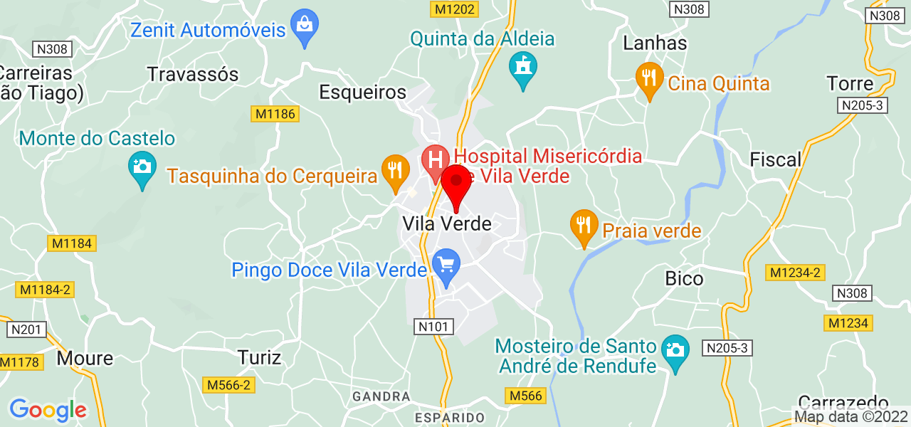 João Marcelo - Braga - Vila Verde - Mapa