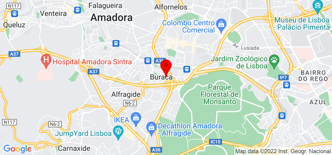 Walace cunha - Lisboa - Amadora - Mapa