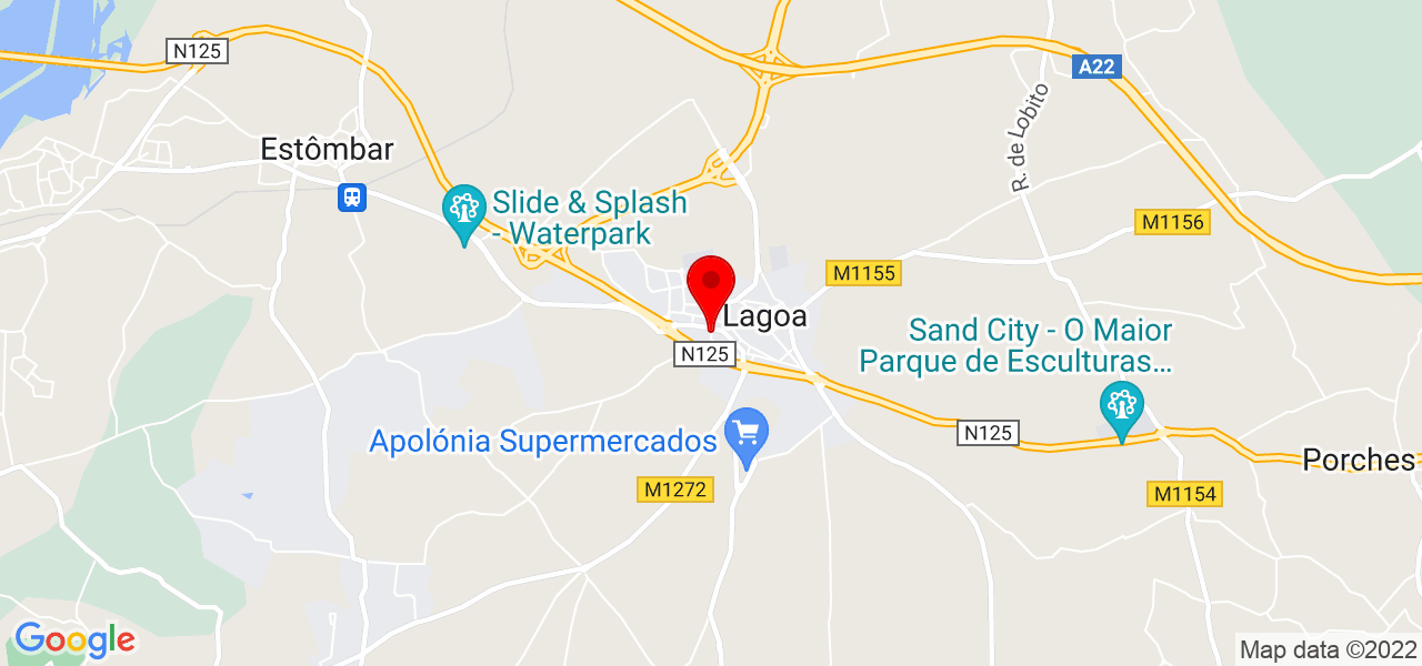 Ligia Perozzi - Faro - Lagoa - Mapa