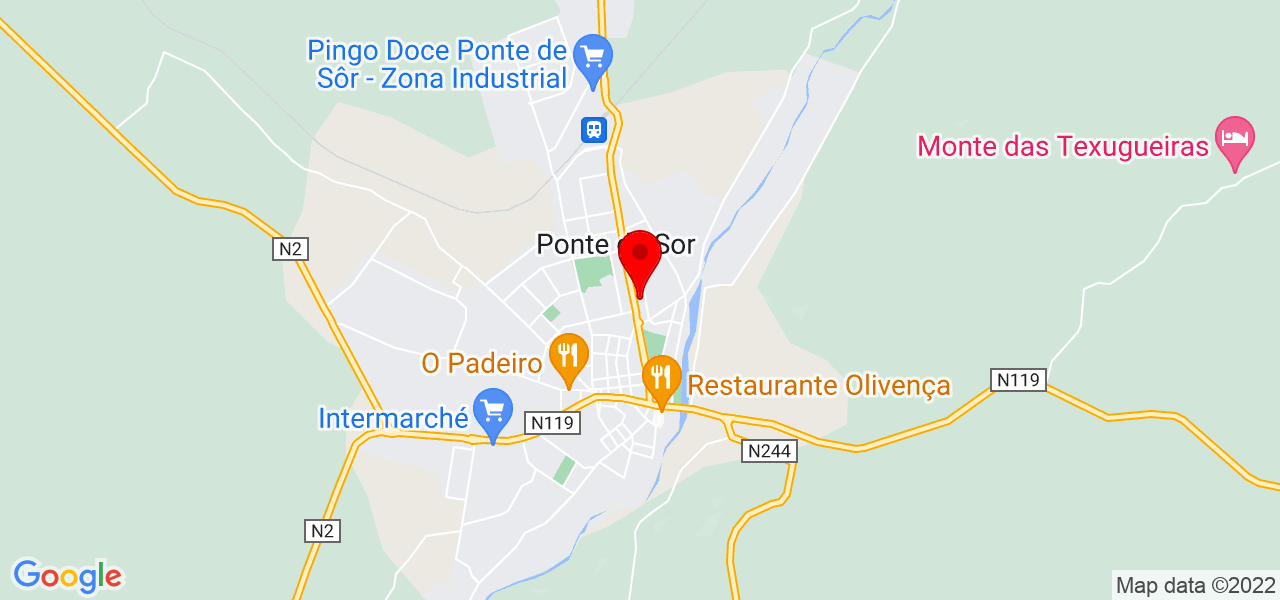 Ana Nascimento - Portalegre - Ponte de Sor - Mapa