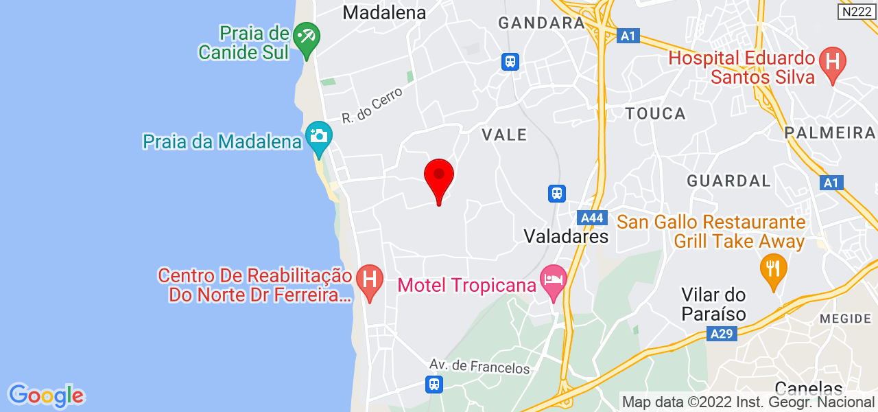 ALCINO SOUSA DUARTE - AUTO MADALENA - Porto - Vila Nova de Gaia - Mapa