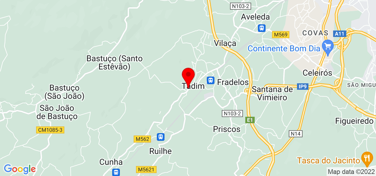 Edelson Lopes de Siqueira - Braga - Braga - Mapa