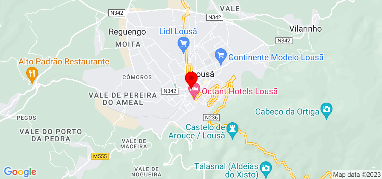 Ana Carolina - Coimbra - Lousã - Mapa