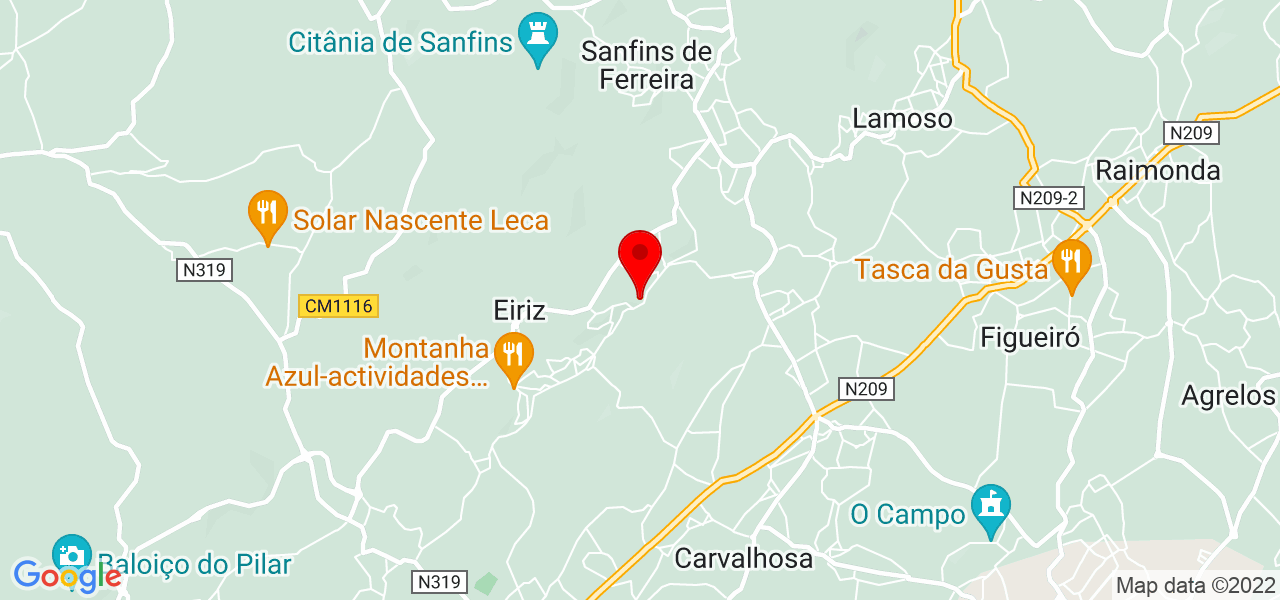 L&iacute;gia - Porto - Paços de Ferreira - Mapa