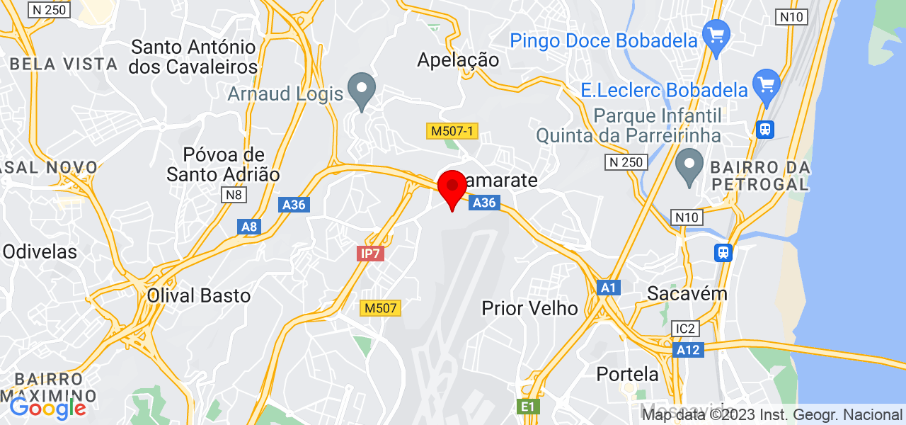 Z&ecirc;vi - Lisboa - Loures - Mapa