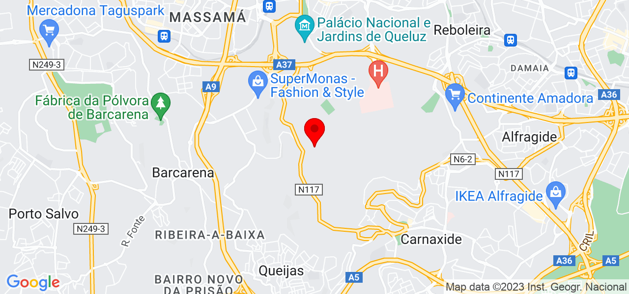 FCS Pinturas - Lisboa - Amadora - Mapa