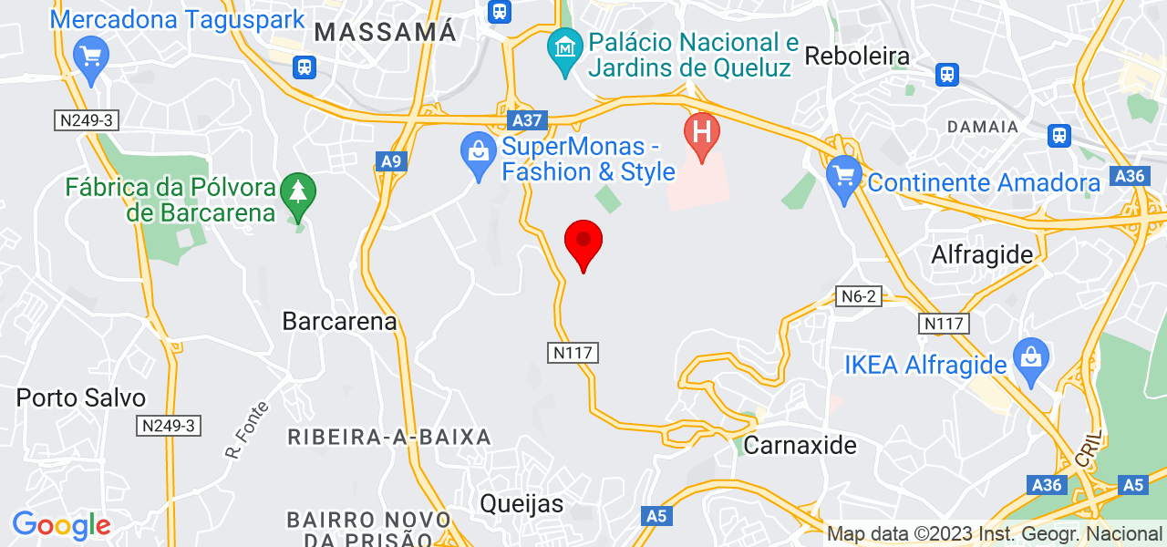 FCS Pinturas - Lisboa - Amadora - Map