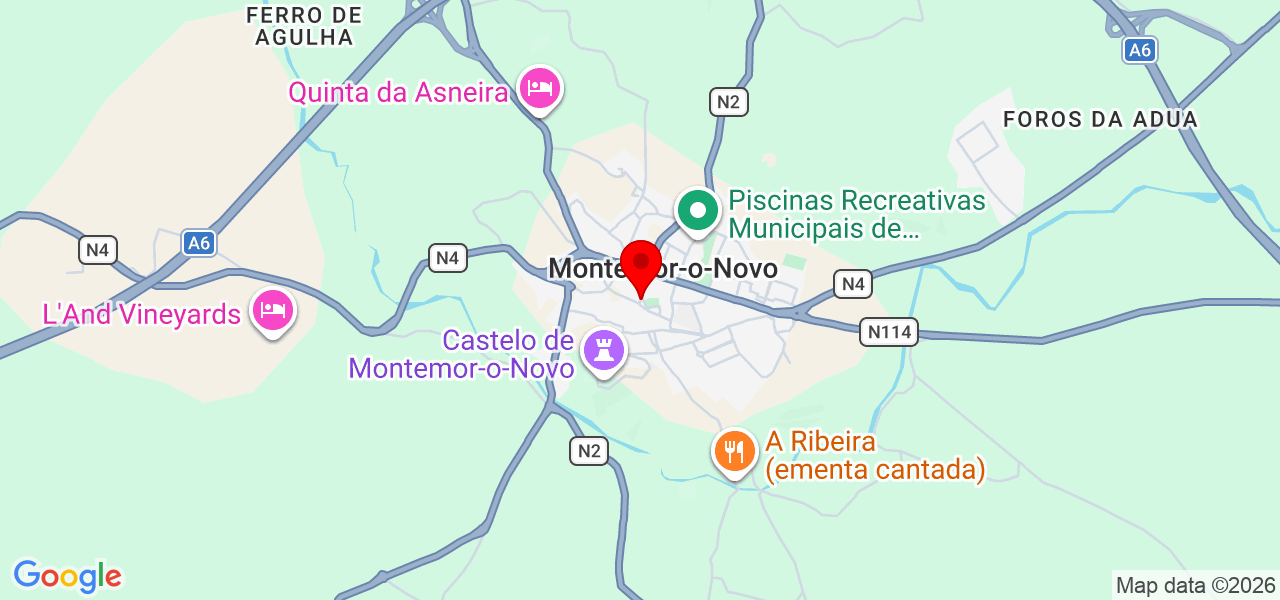 construções e acabamentos - Évora - Montemor-o-Novo - Map