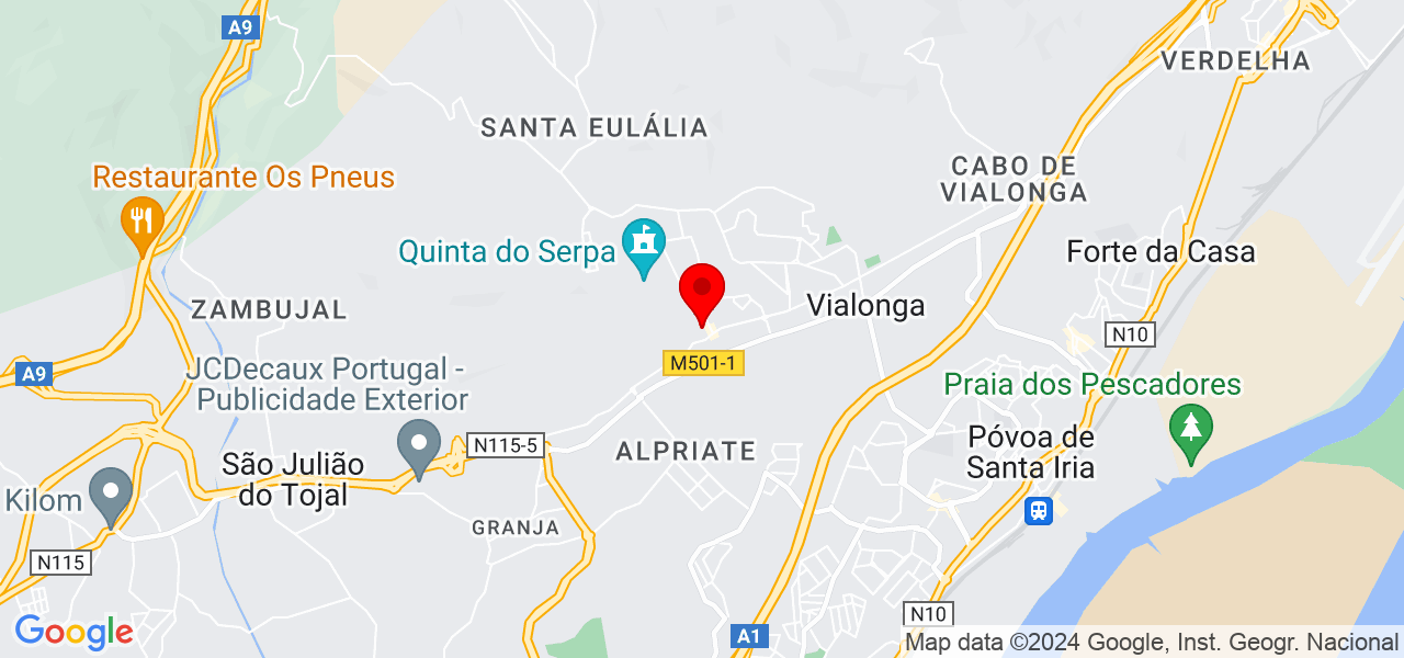 Gabriel Pardim - Lisboa - Vila Franca de Xira - Mapa