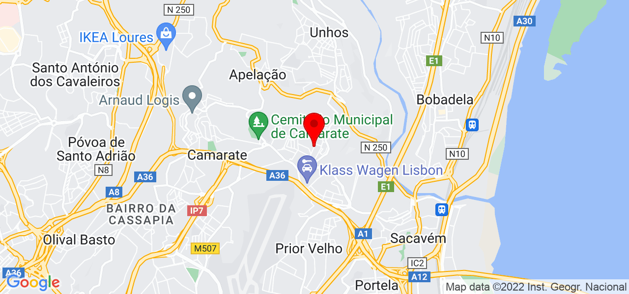 Diana M. Oliveira - Prest. de Serv. de Limpeza e Conservação - Lisboa - Loures - Mapa